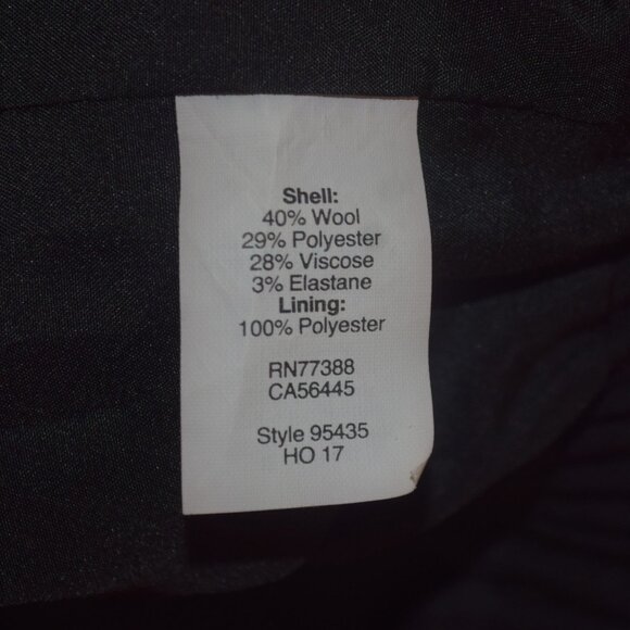 J. CREW Women's Sz 4 Solid Black Sidewalk Skirt - Wool Blend - EXCELLENT - Picture 2 of 7